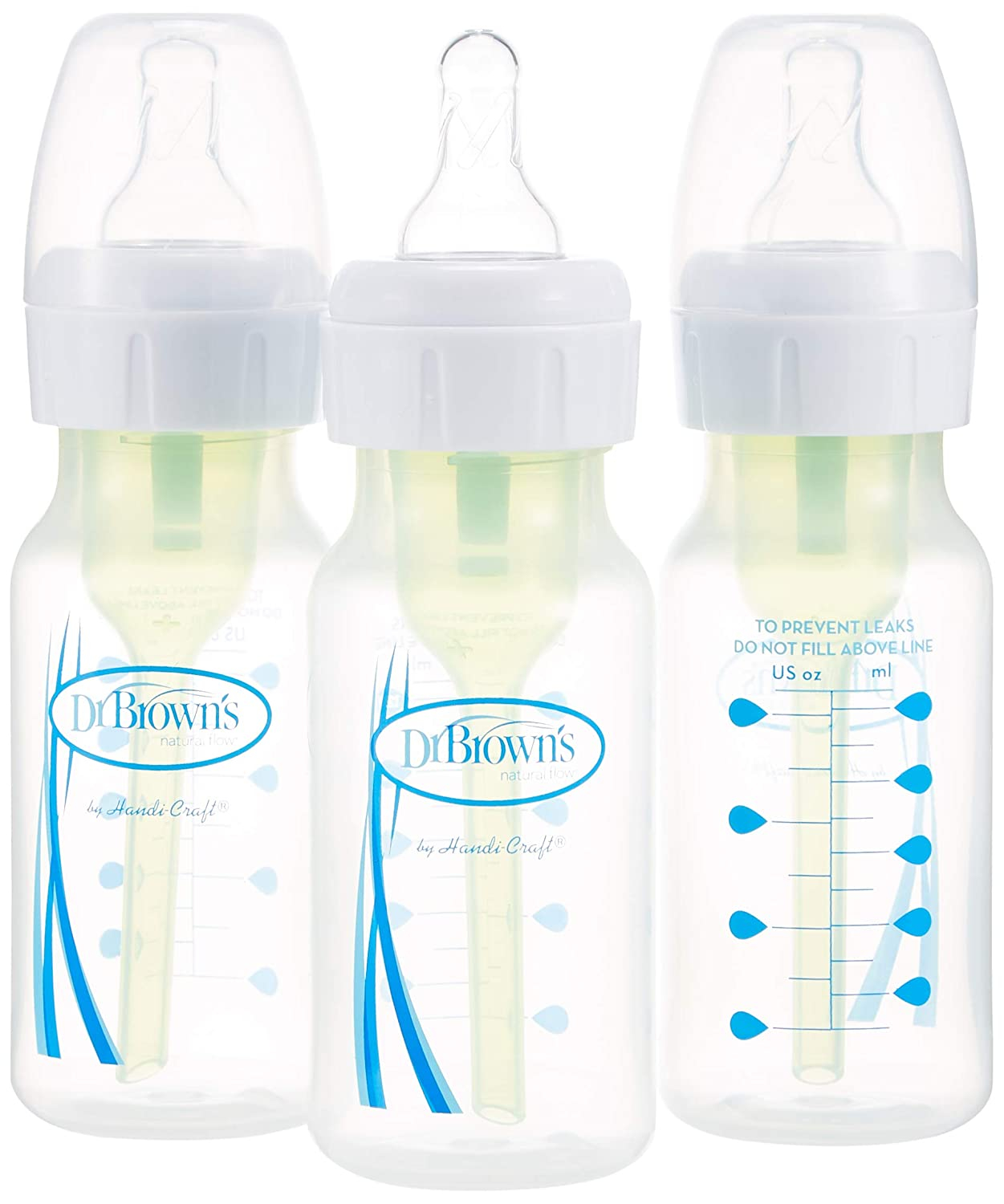 Dr. Brown's SB43005-P3 4 oz/120 Ml PP Narrow Neck Options Bottle 3 Pack