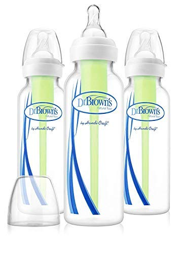 Dr. Brown's SB83005-P3 8 Oz / 250 Ml Pp Narrow-Neck "Options" Baby Bottle 3-Pack