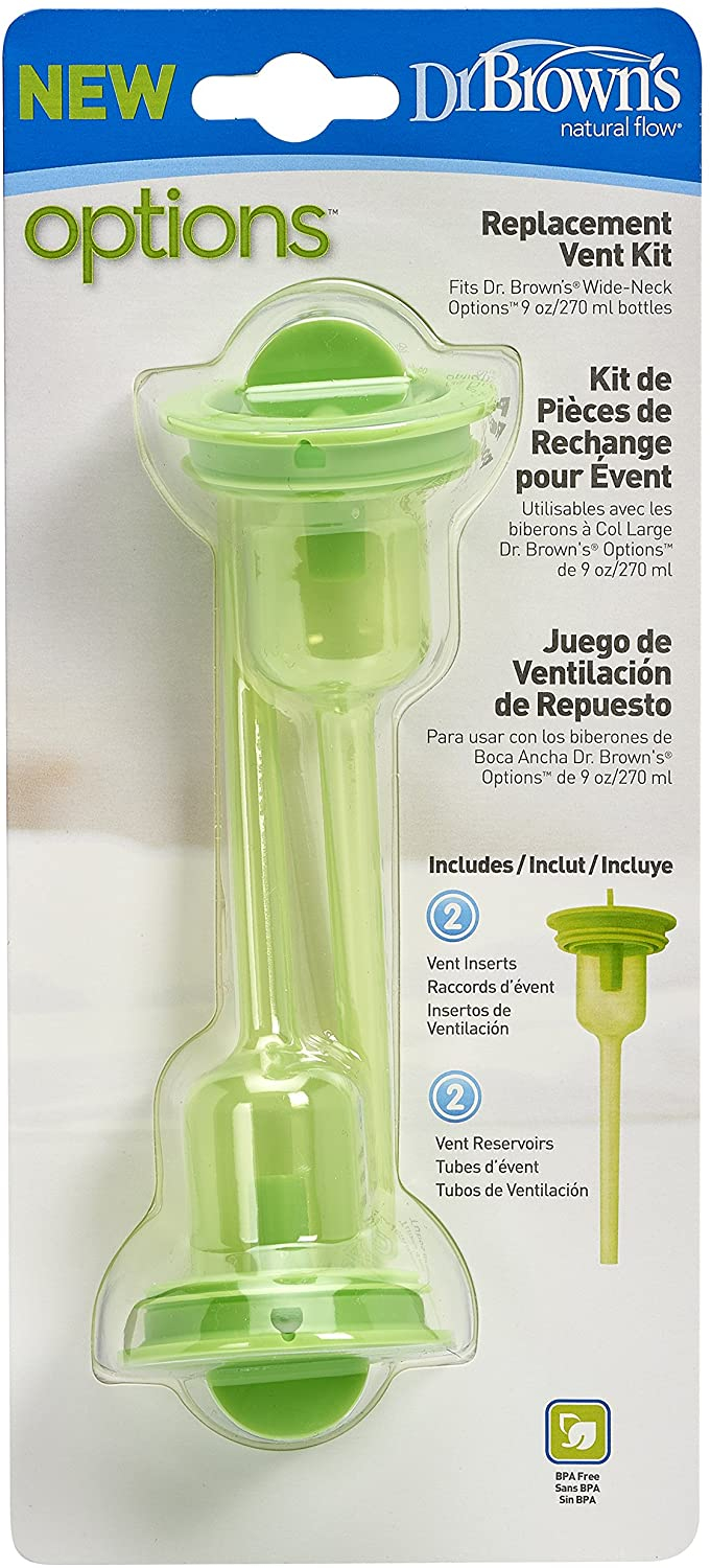 Dr. Brown's WR203-p4 9 oz/270 ml Narrow-Neck "Options" Replacement Kit