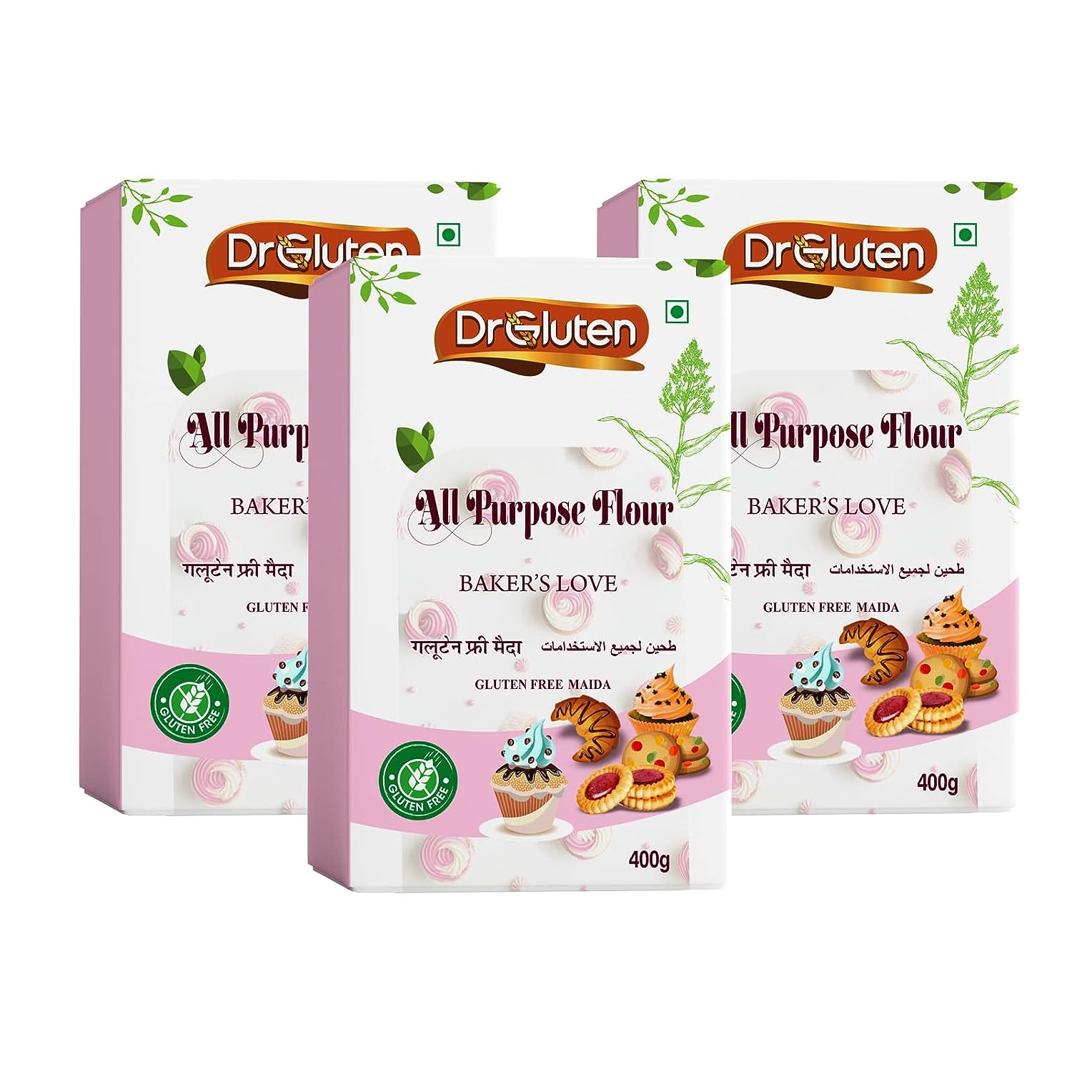 Dr.Gluten All Purpose Flour(Maida),Excellent Source of Fiber,Rich in Nutrients and Antioxidants-400gm,PO3 IRich in Nutrients and AntioxidantsI Superfoods Organic Maida is a certified organic product