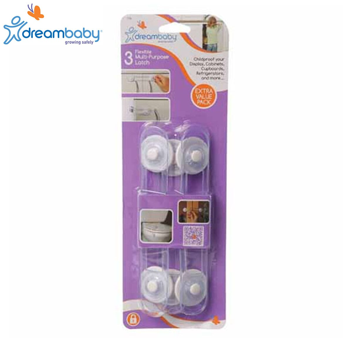 Dreambaby Multi-Purpose Latch - F186 (3 Pcs)