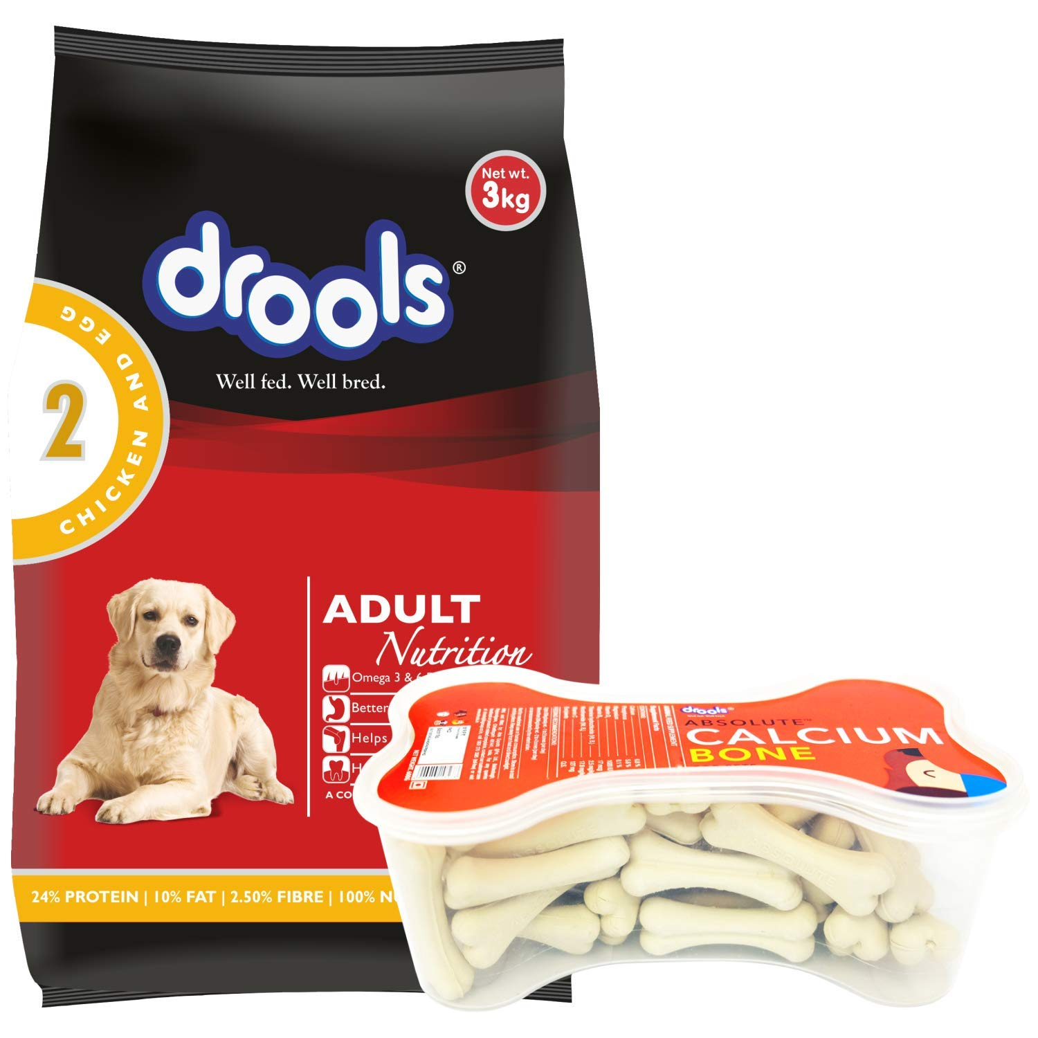 Drools - Chicken and Egg Adult Dog Food, 3.5kg
