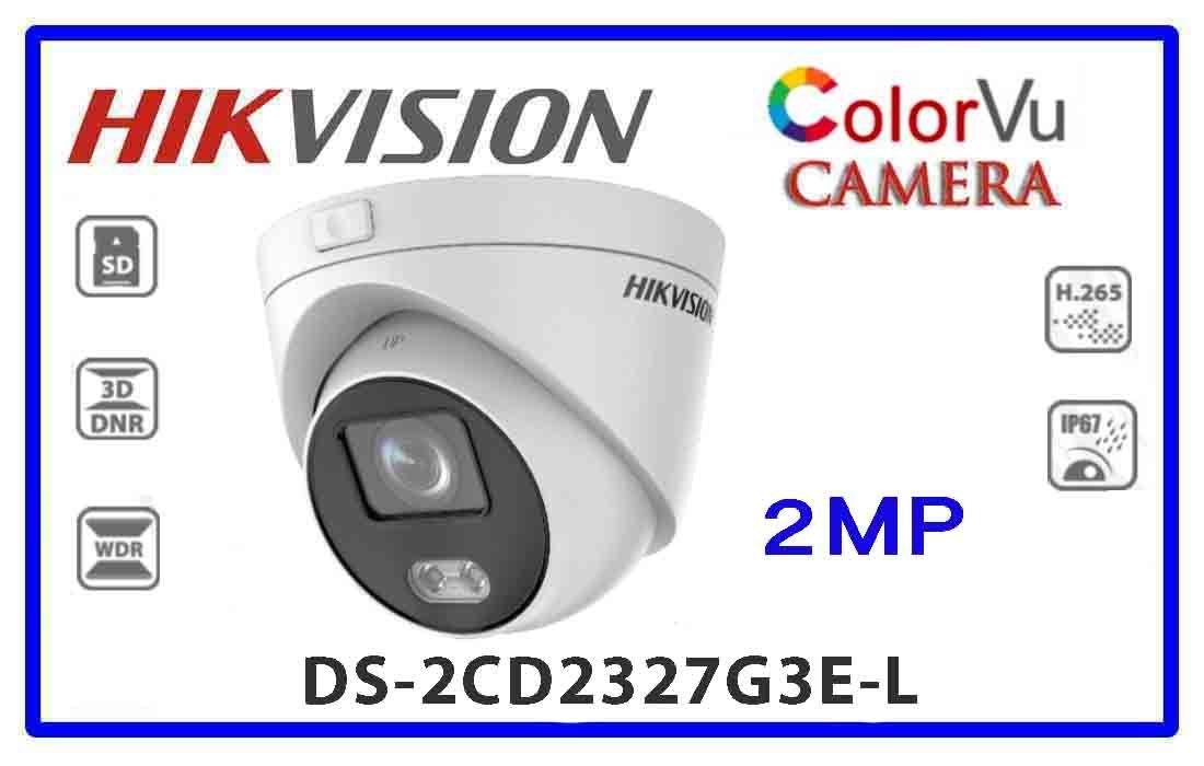 Hikvision ColorVu 2MP Warm Led Turret Network Camera DS-2CD2327G3E-L