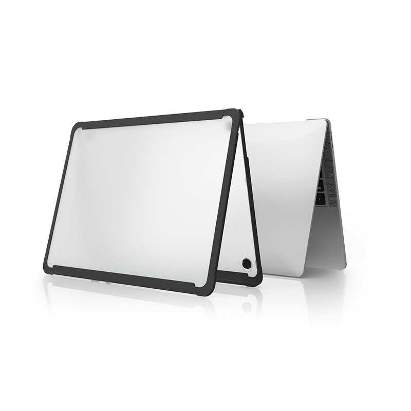 WiWU Dual Color IShield Full Protection Hard Macbook Cover 1:1 Molded Protector Anti-scratching Frosted Cover-Black