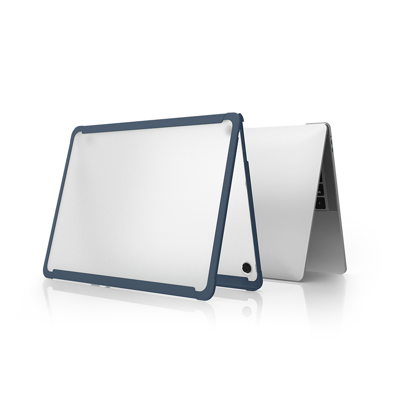 WiWU Dual Color IShield Full Protection Hard Macbook Cover 1:1 Molded Protector Anti-scratching Frosted Cover-Blue