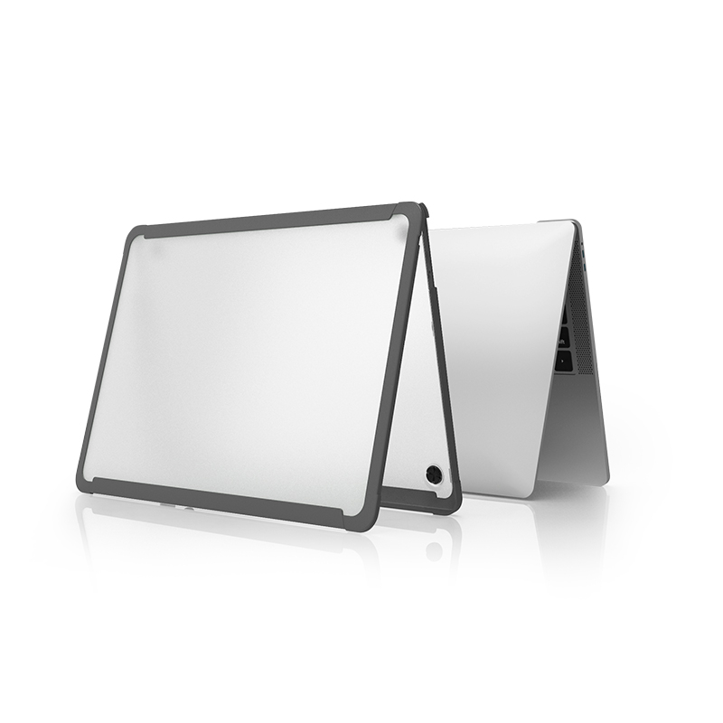 WiWU Dual Color IShield Full Protection Hard Macbook Cover 1:1 Molded Protector Anti-scratching Frosted Cover-Grey