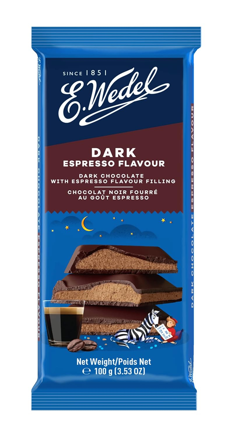 E.wedel Dark Chocolate With Espresso Flavour Filling 100gm