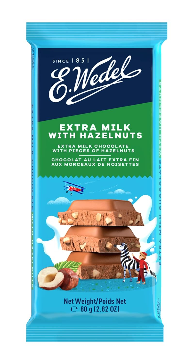 E.wedel Extra Milk With Hazelnuts 80gm