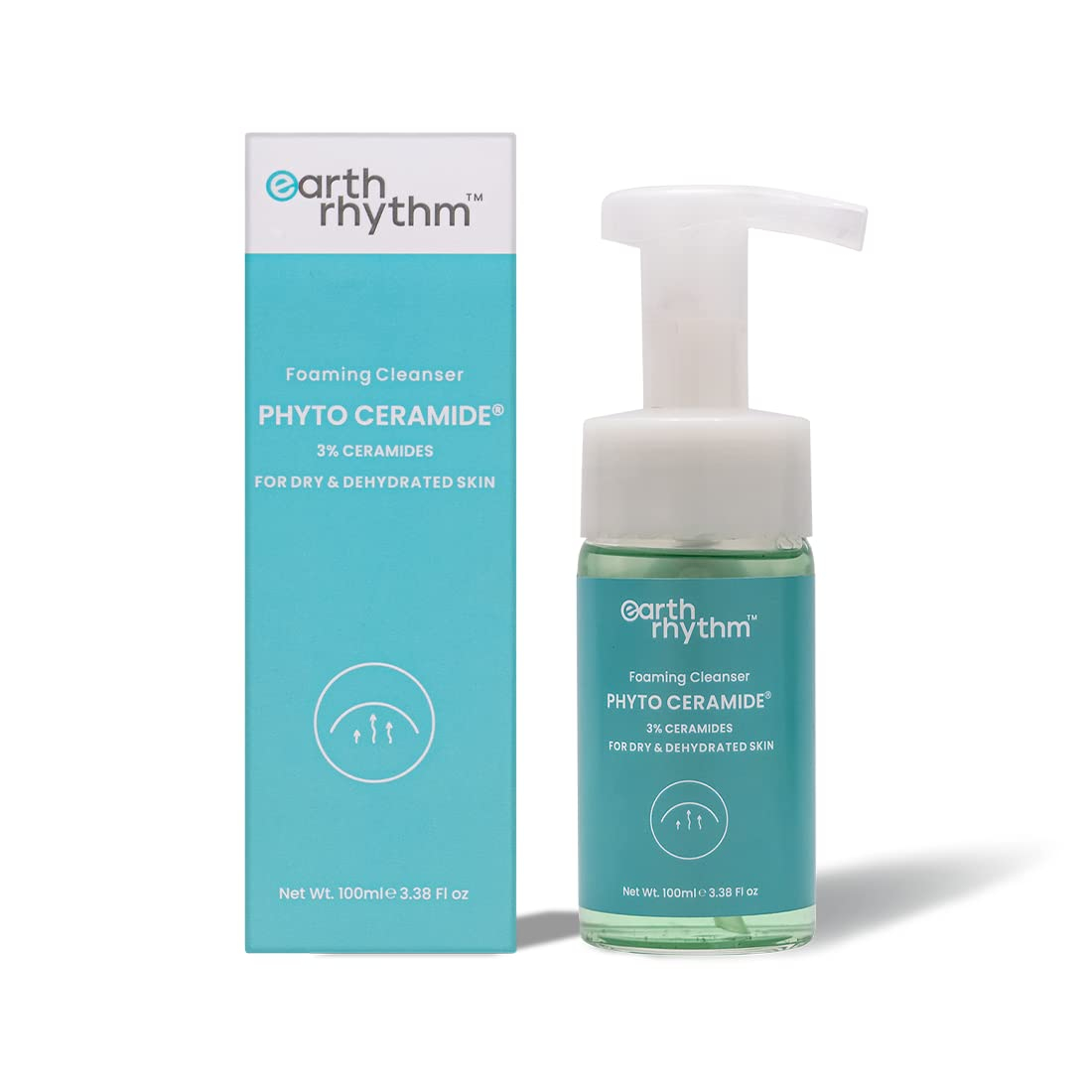 Earth Rhythm Phyto Ceramide Foaming Face Wash for Normal to Dry Skin - 100 ml