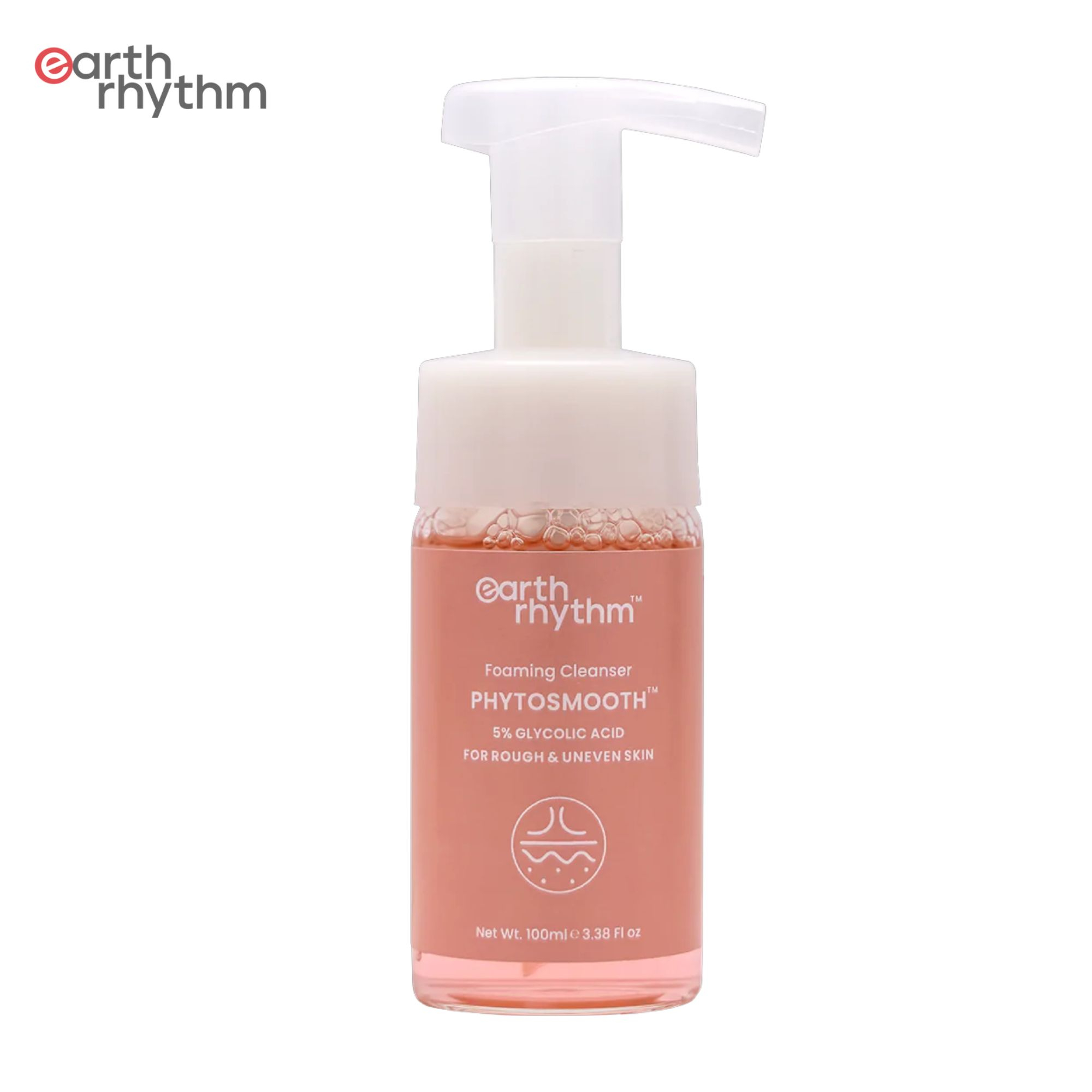 Earth Rhythm Phyto Smooth Foaming Face Wash for Rough & Uneven Skin - 100 ml