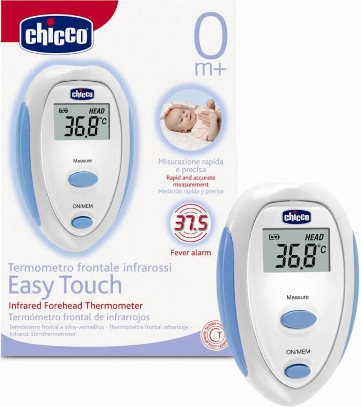 Chicco Infrared Thermometer Easy Touch Bath Thermometer Blue