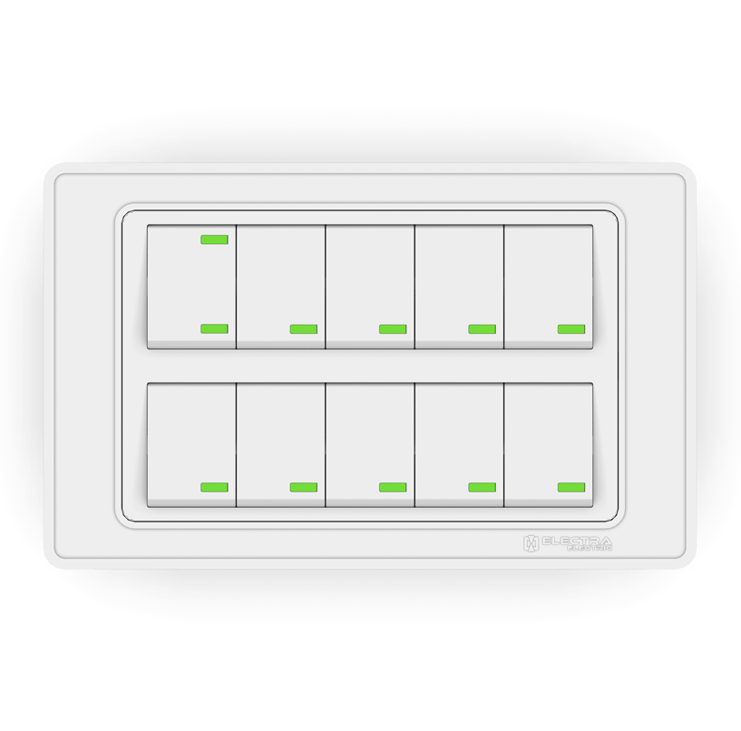 Electra Electric 10a 10 Gang 1 Way Switch