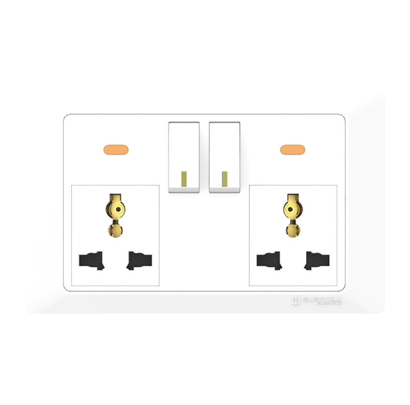 Electra Electric 6/13a Double Power Socket