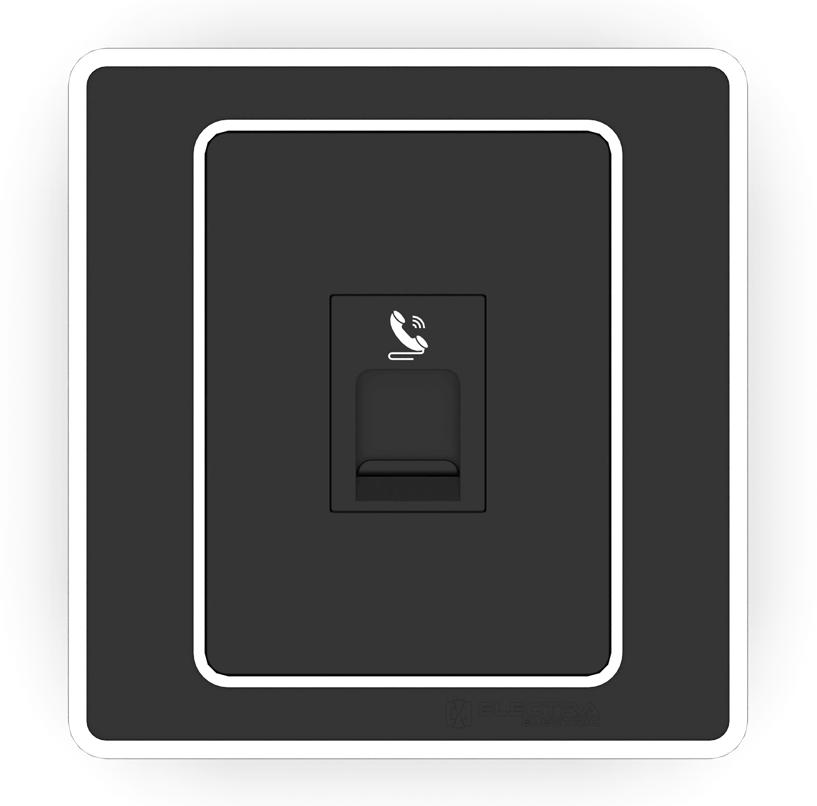 Electra Electric Rj-11 Socket Single With Shutter