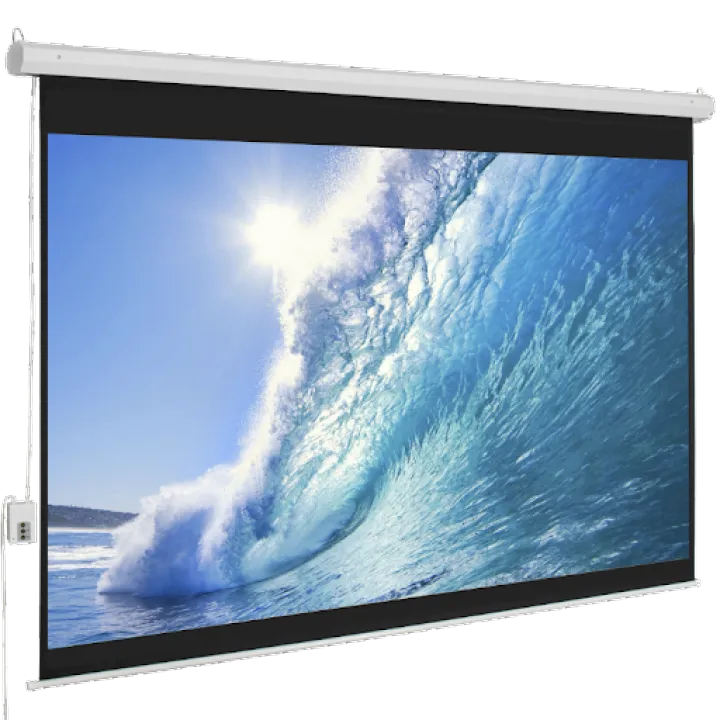 GoldKist Neptune - Electric Screen Athena Matte White - Electrical Screen 60"X80" 100" (5feet height, 6.7feet width)