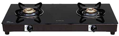 ELICA 662 CT VETRO BLK GAS STOVE 2 BURNERS