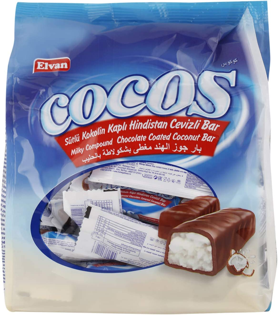 Elvan Cocos Bag Coconut Bar, 500 Gm