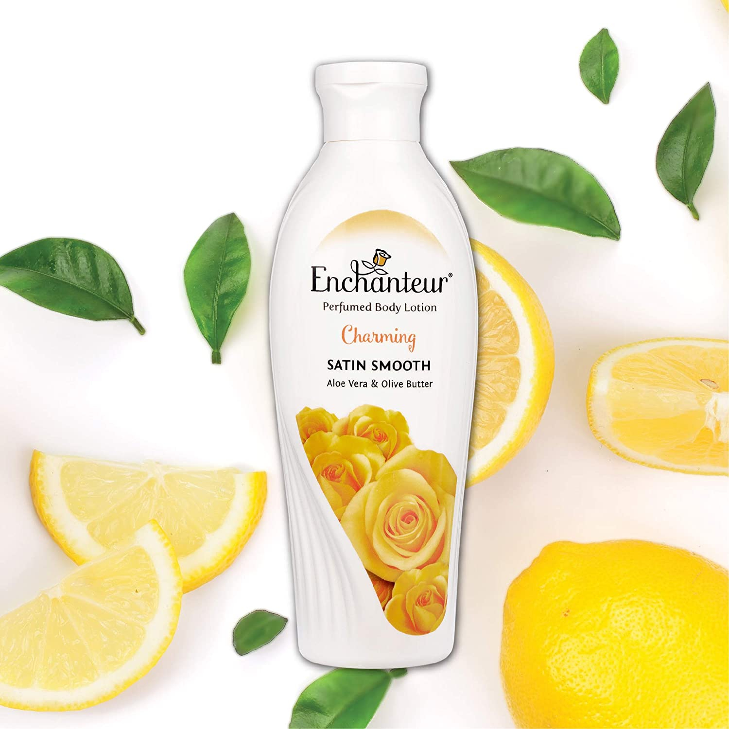 Enchanteur Charming Perfumed Body Lotion with Aloe Vera & Olive Butter 200ml | Stain smooth