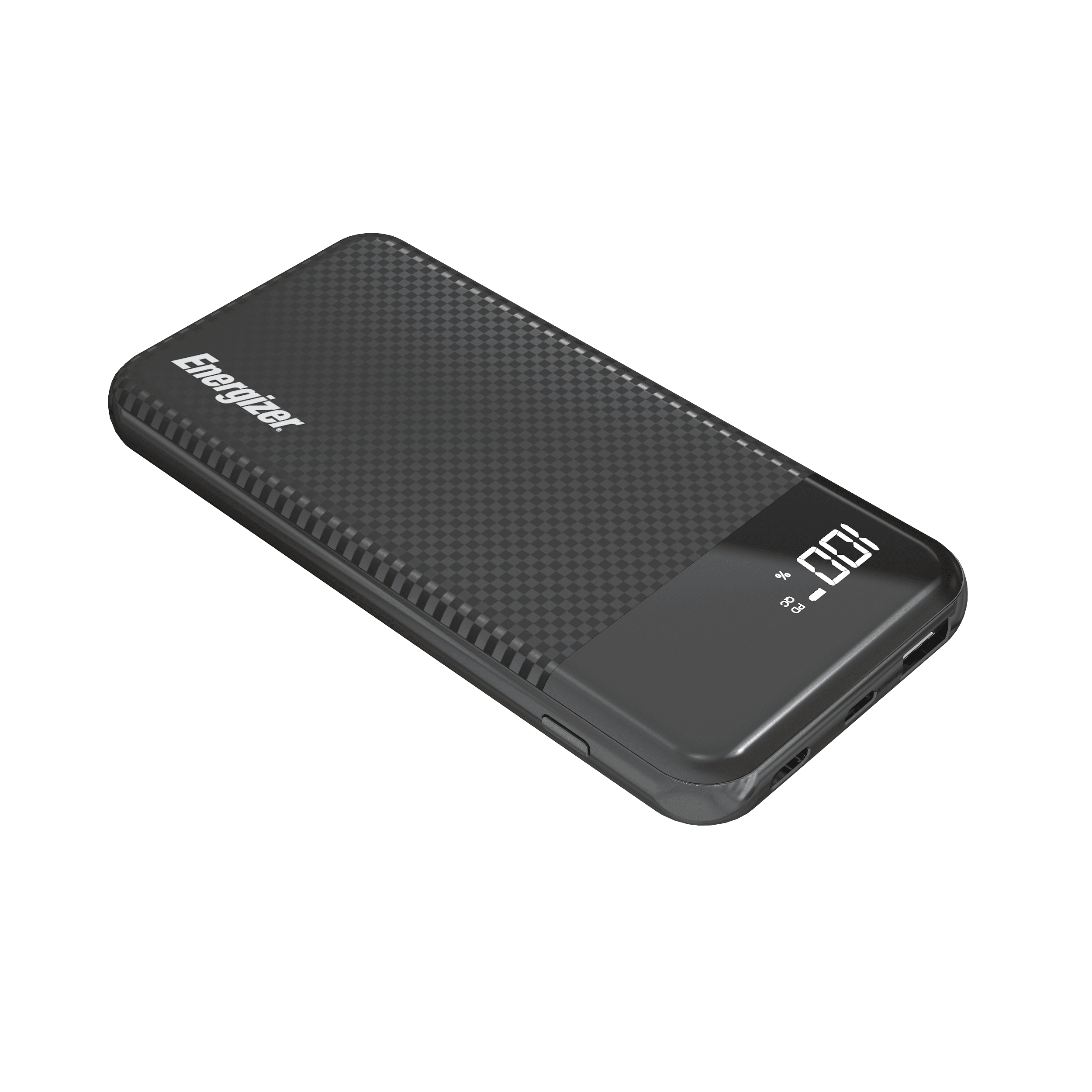 Energizer UE10037PQ 10000mAh - BK 10,000 Series Fast-charging Power Bank With 2 USB Ports (black)