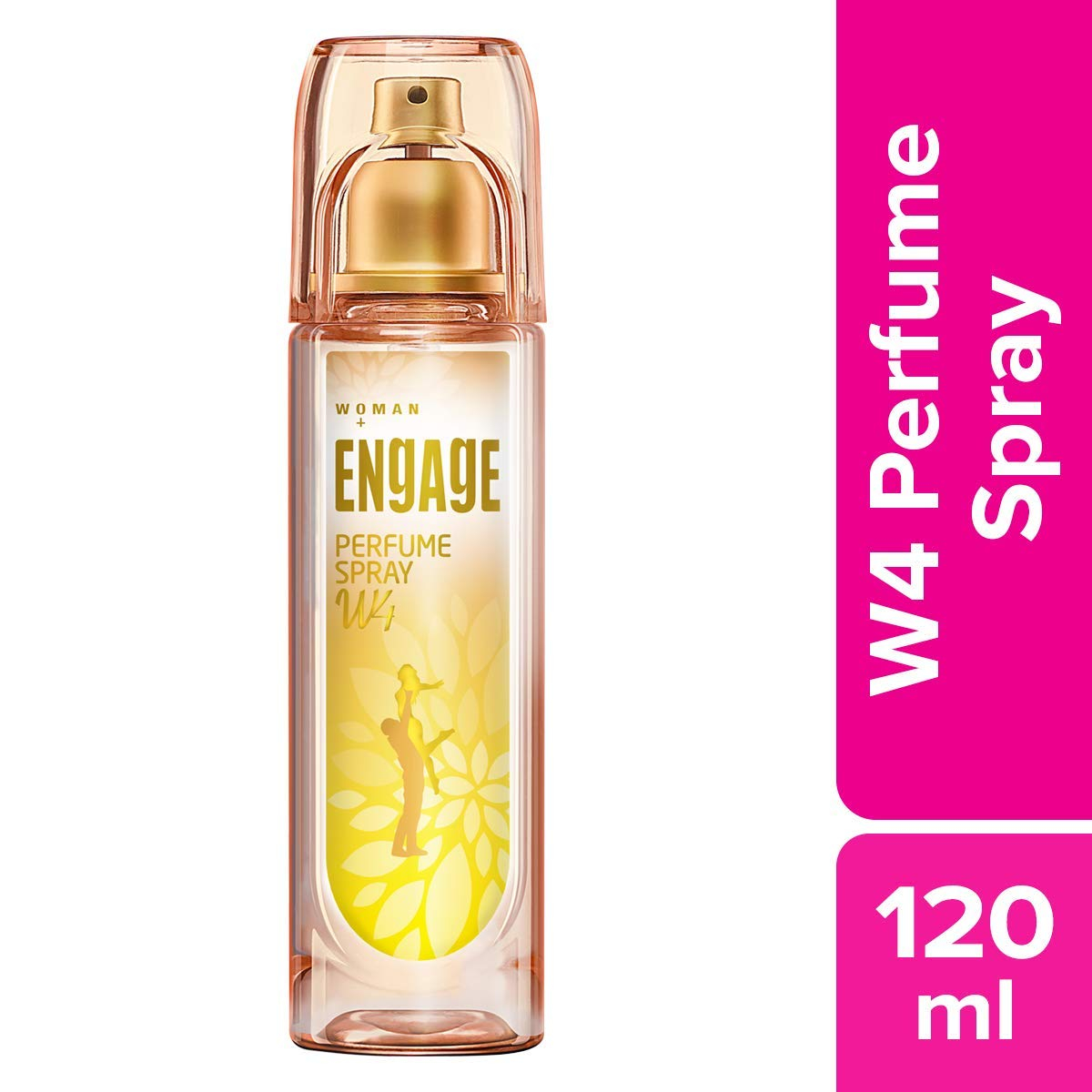 Engage W4 Perfume Spray For Women, Fruity and Floral, Skin Friendly, 120ml