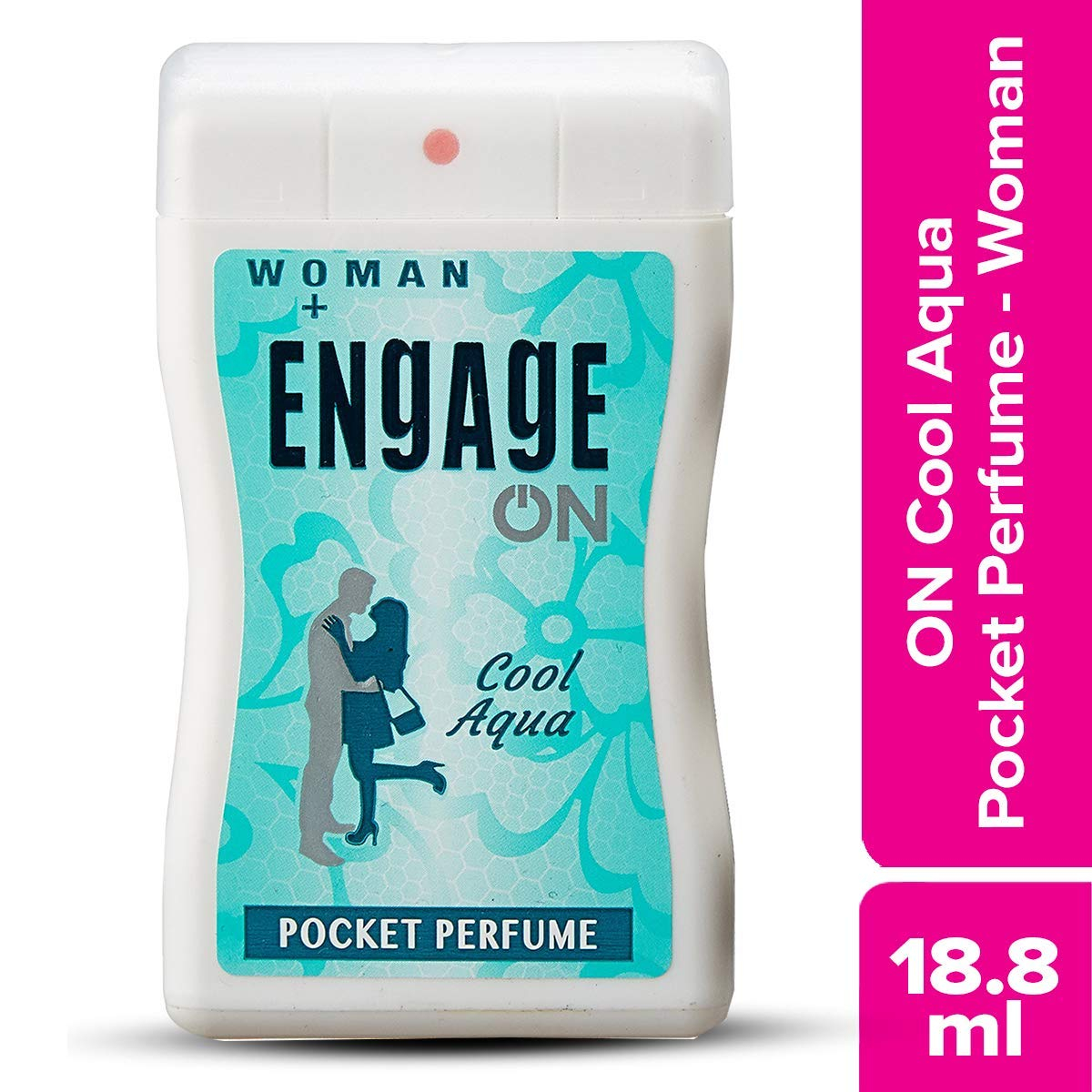 Engage ON Cool Aqua Pocket Perfume For Women, Floral & Lavender, Skin Friendly, 18ml