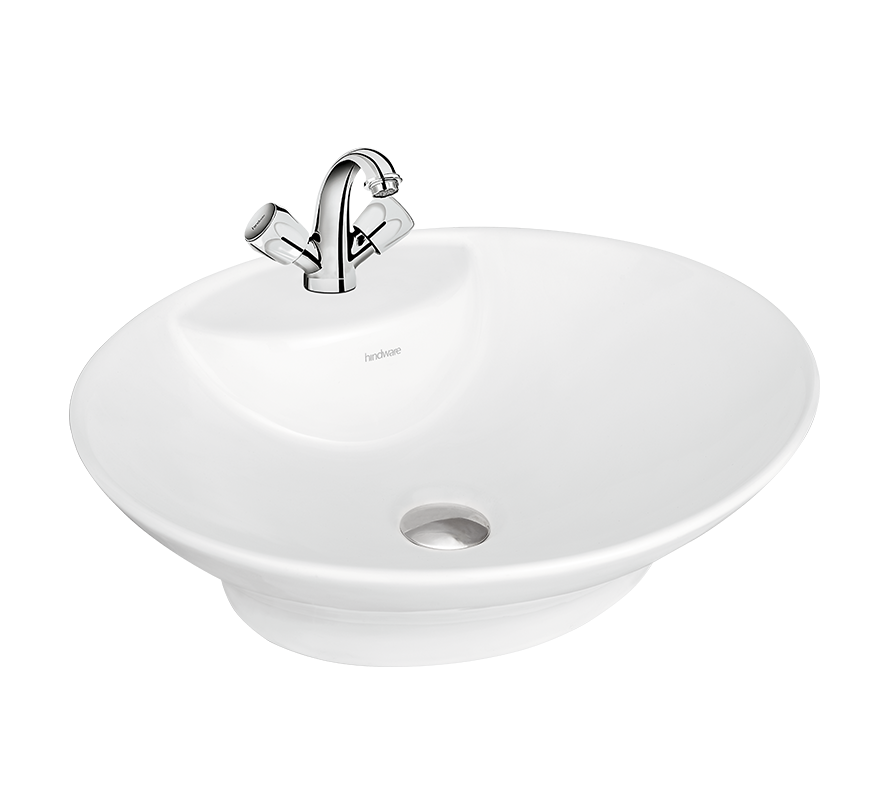 Hindware Evita 10101 Over Counter Wash Basin 47 × 41 × 13.5 cm