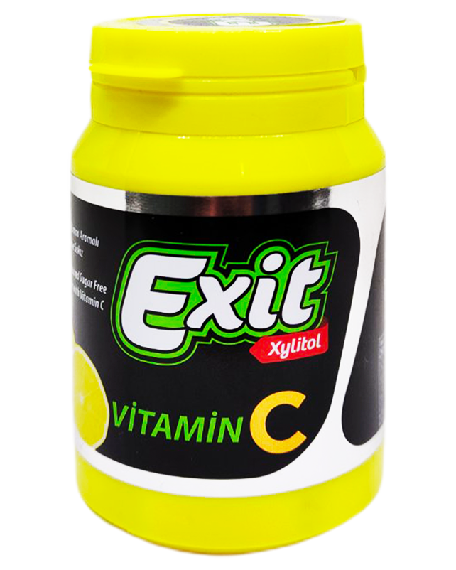 Exit Vitamin C Lemon Flavor Sugar Free Chewing Gum 50G