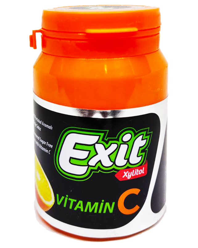 Exit Chewing Gum Bottle Orange 50gm
