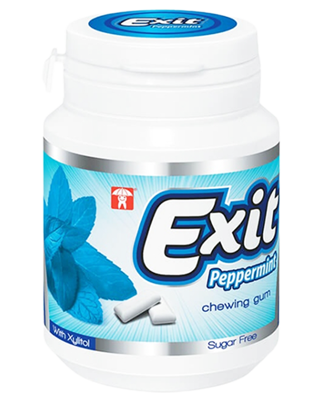 Exit Peppermint Sugar Free Chewing Gum 60.8G