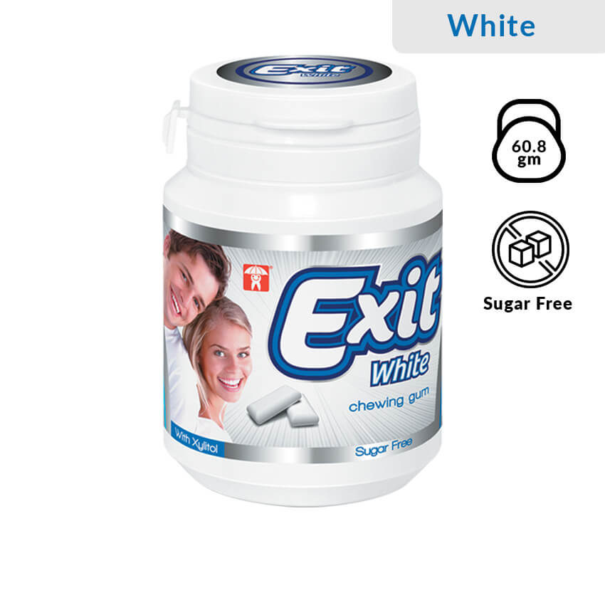 Exit White Sugar Free Chewing Gum 60.8g