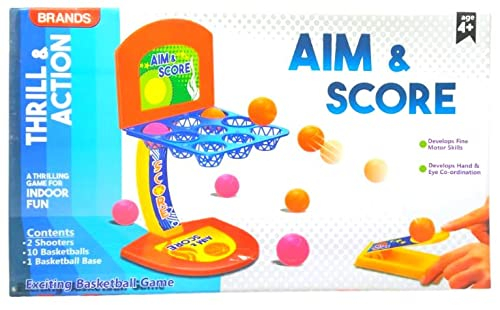 Brands Thrill & Action AIM & Score Basketball Game Set for kids And Everyone