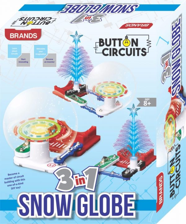 Brands Kripa 3 in 1 Snow Globe Button Circuit Game DIY Educational Kit for Kids