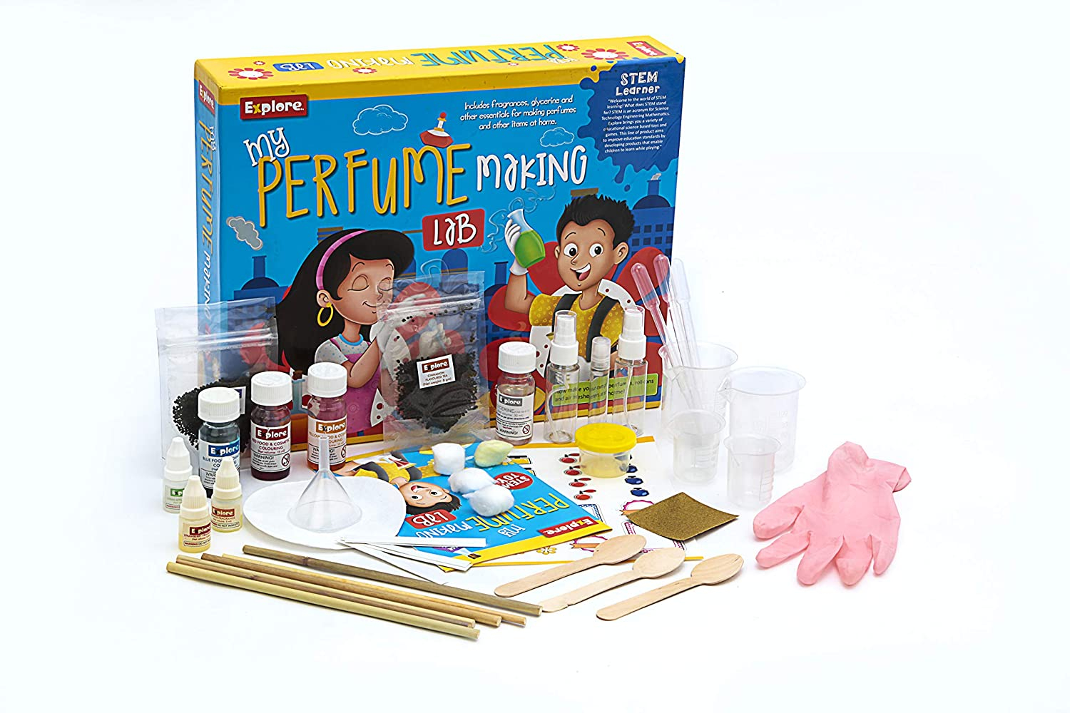 Explore My Perfume Making Lab STEM Educational Learner DIY Activity Toy Kit for Ages 6+ of Boys and Girls