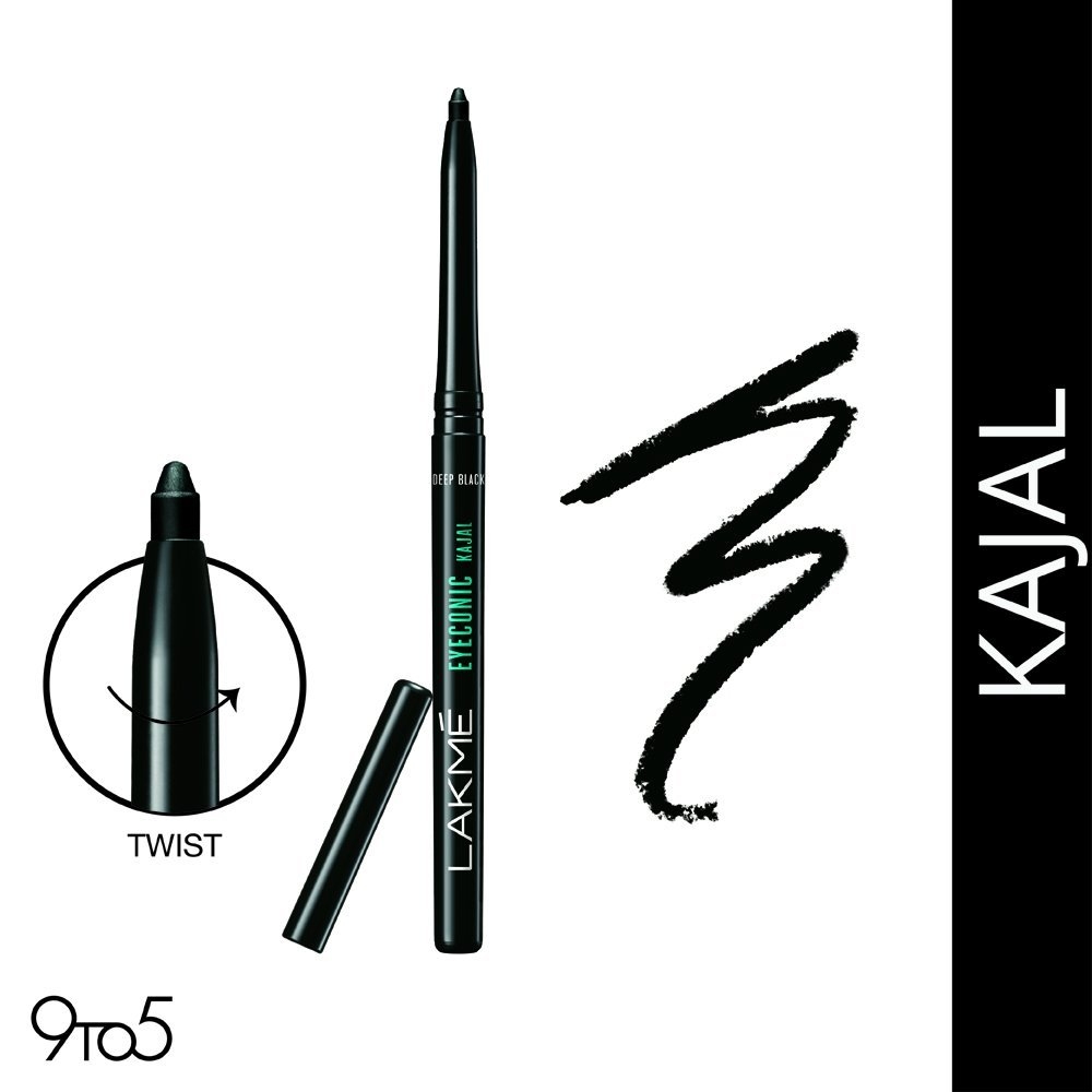 Lakme 9 to 5 Eyeconic Kajal 0.35 g (Deep Black)