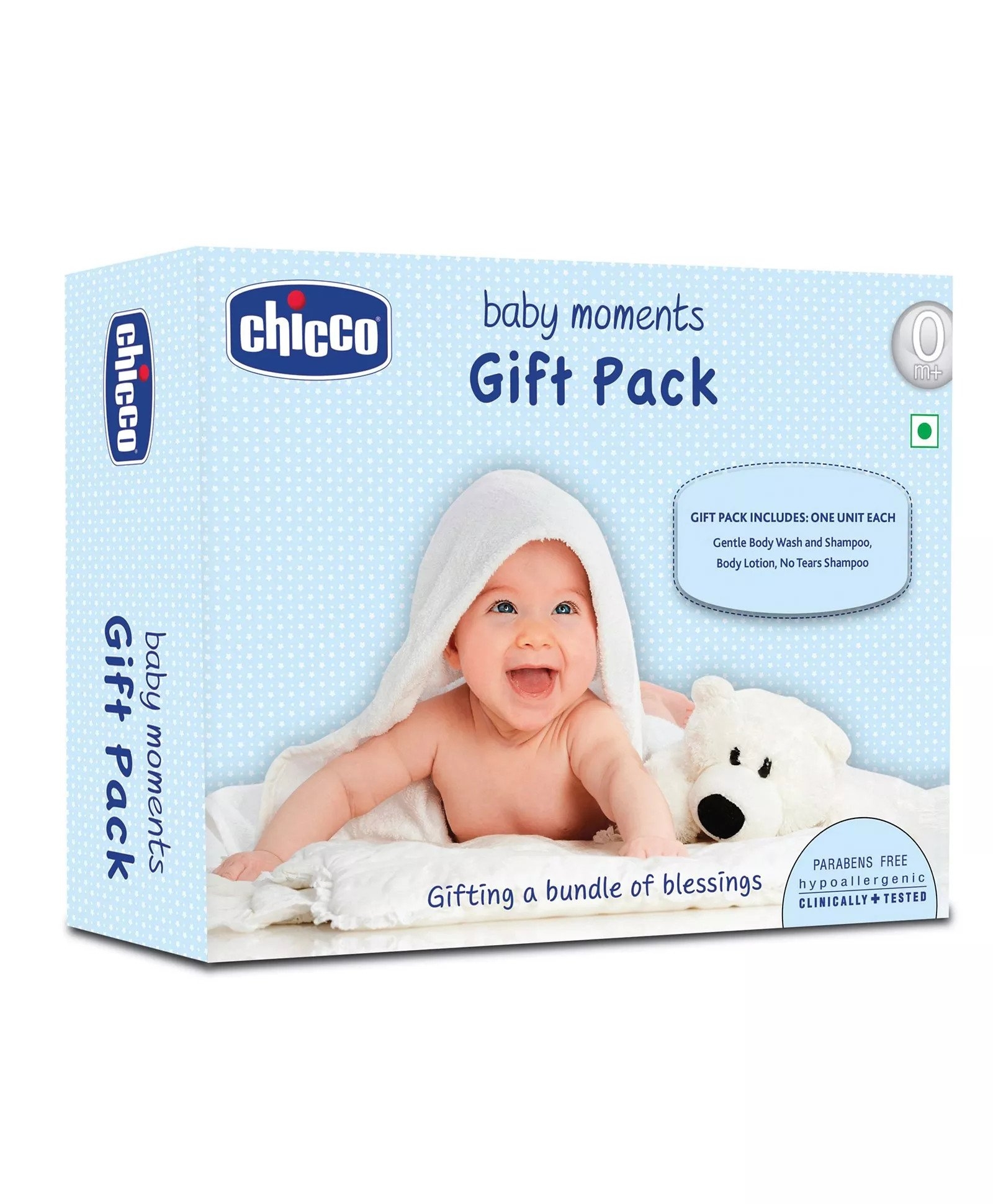 Chicco Baby Moments Skin Care Gift Pack Blue