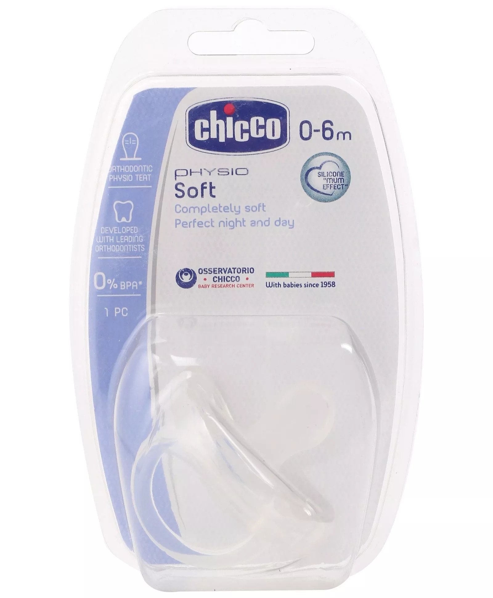 Chicco Physio Comfort Soother 0-6M Neutral B-Type