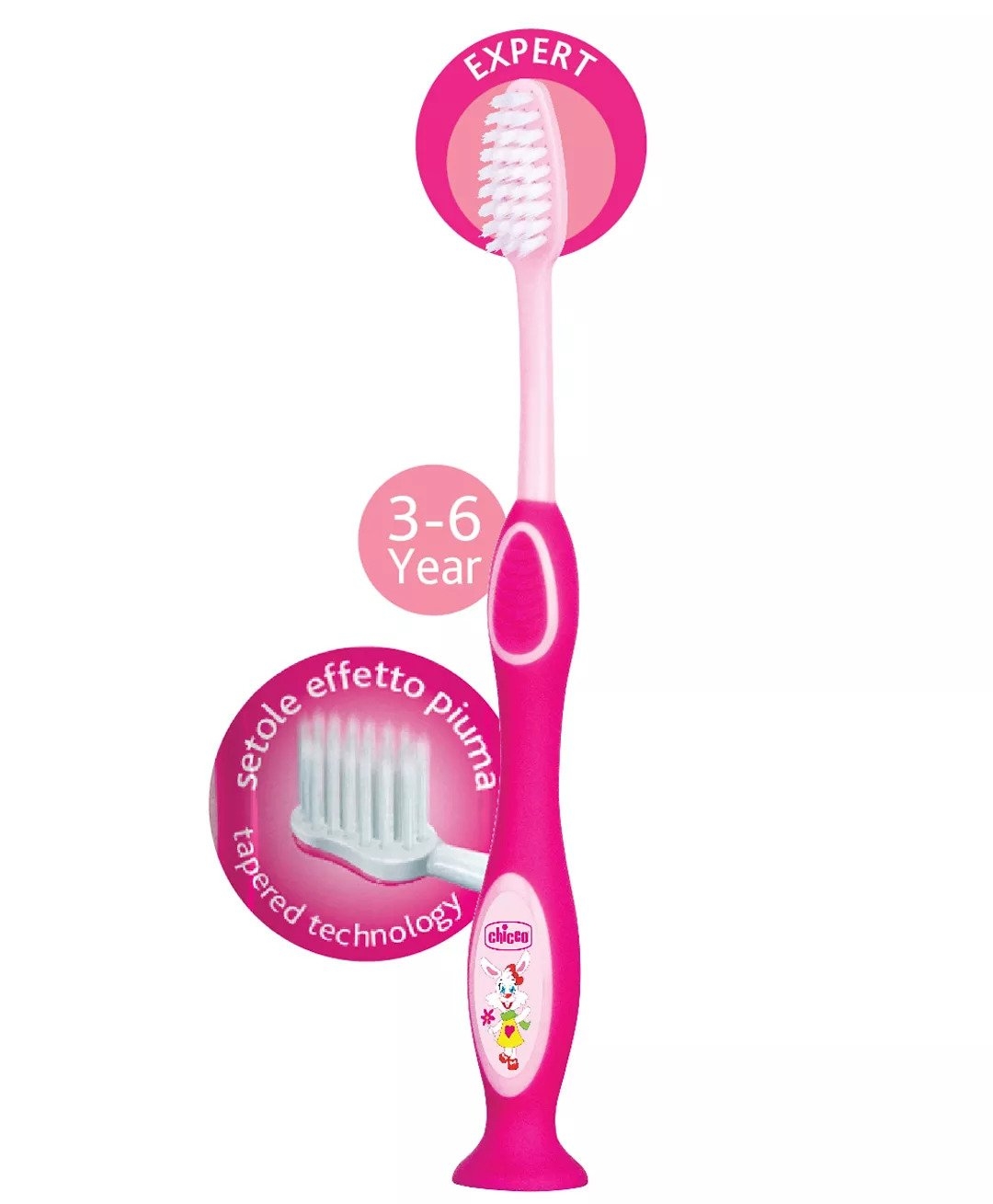 Chicco Milk Toothbrush Pink