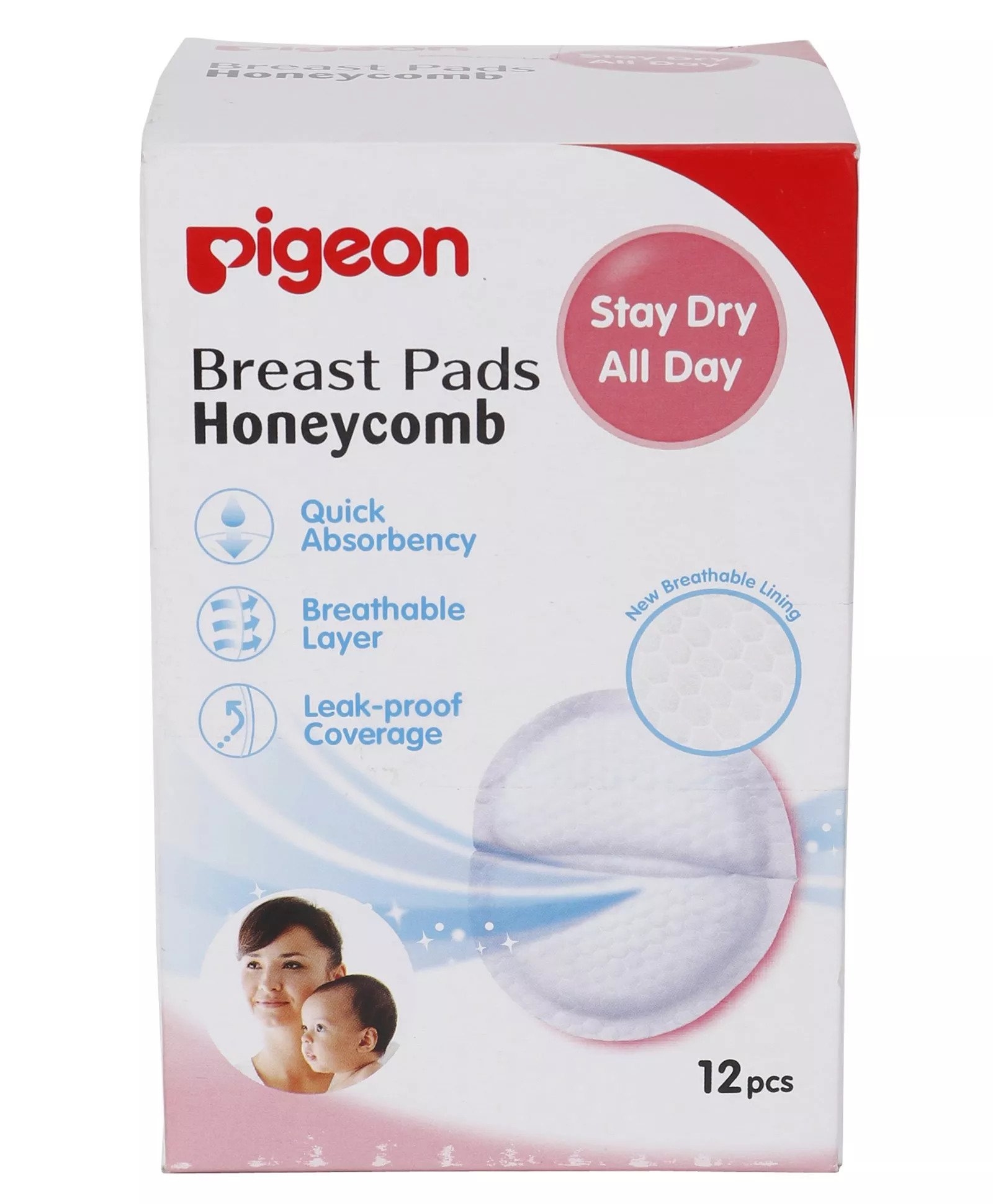 Pigeon Breast Pads Honeycomb 12 Pcs Box