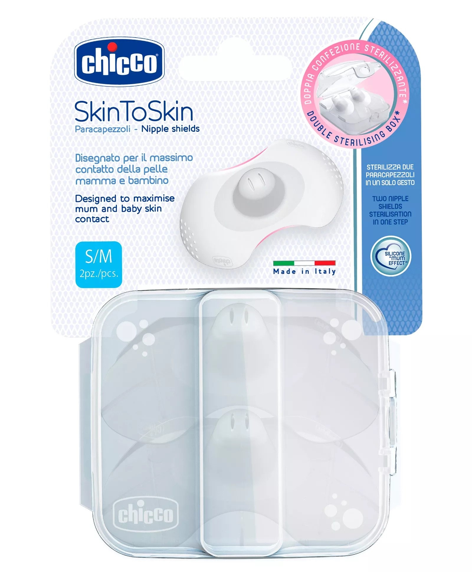 Chicco Silicone Nipple Shields S - M
