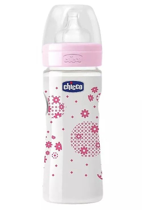 Chicco Well Being Feeding Bottle Pink 250 ml