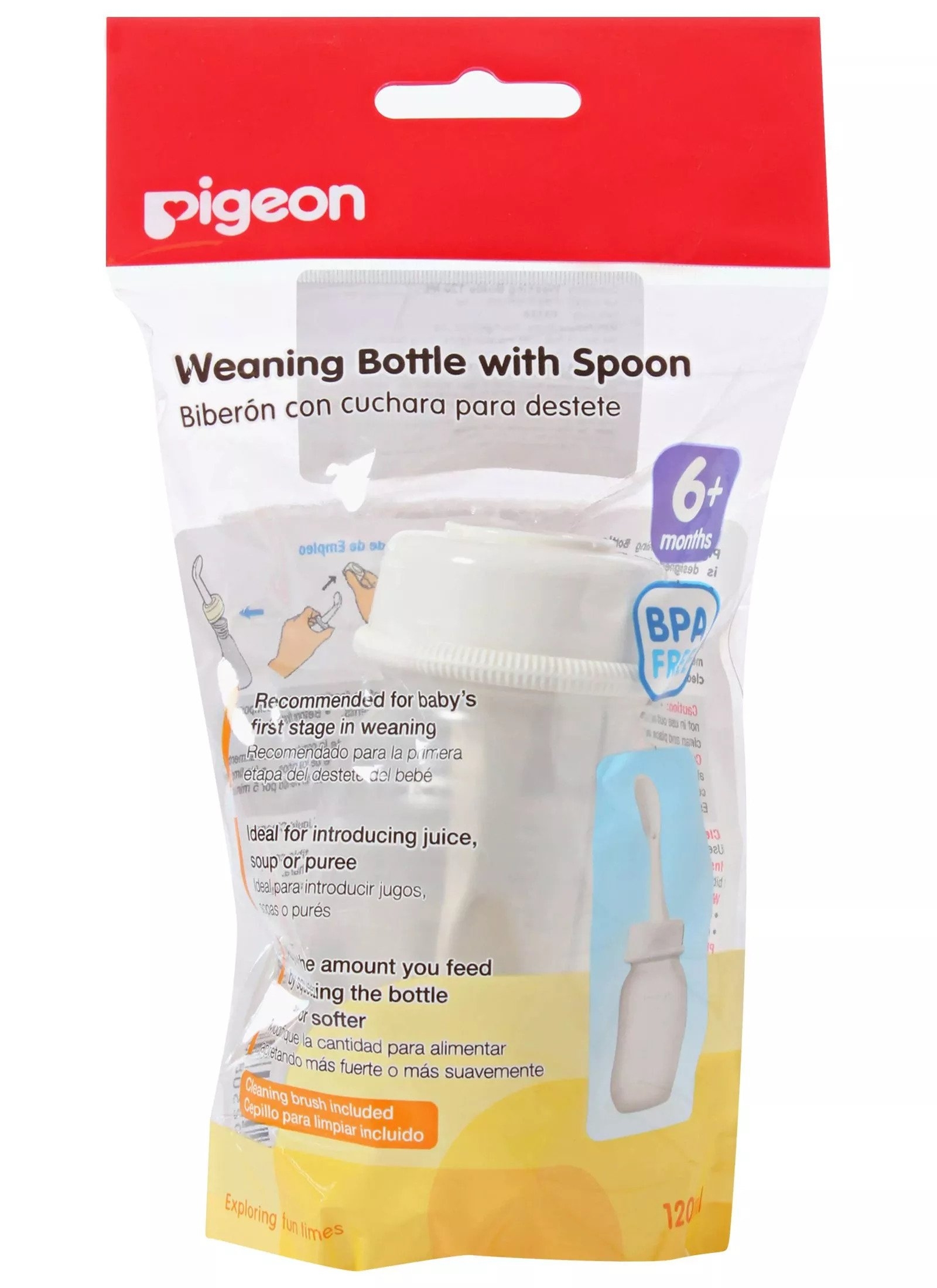 Pigeon Weaning Bottle With Spoon - 120 ml