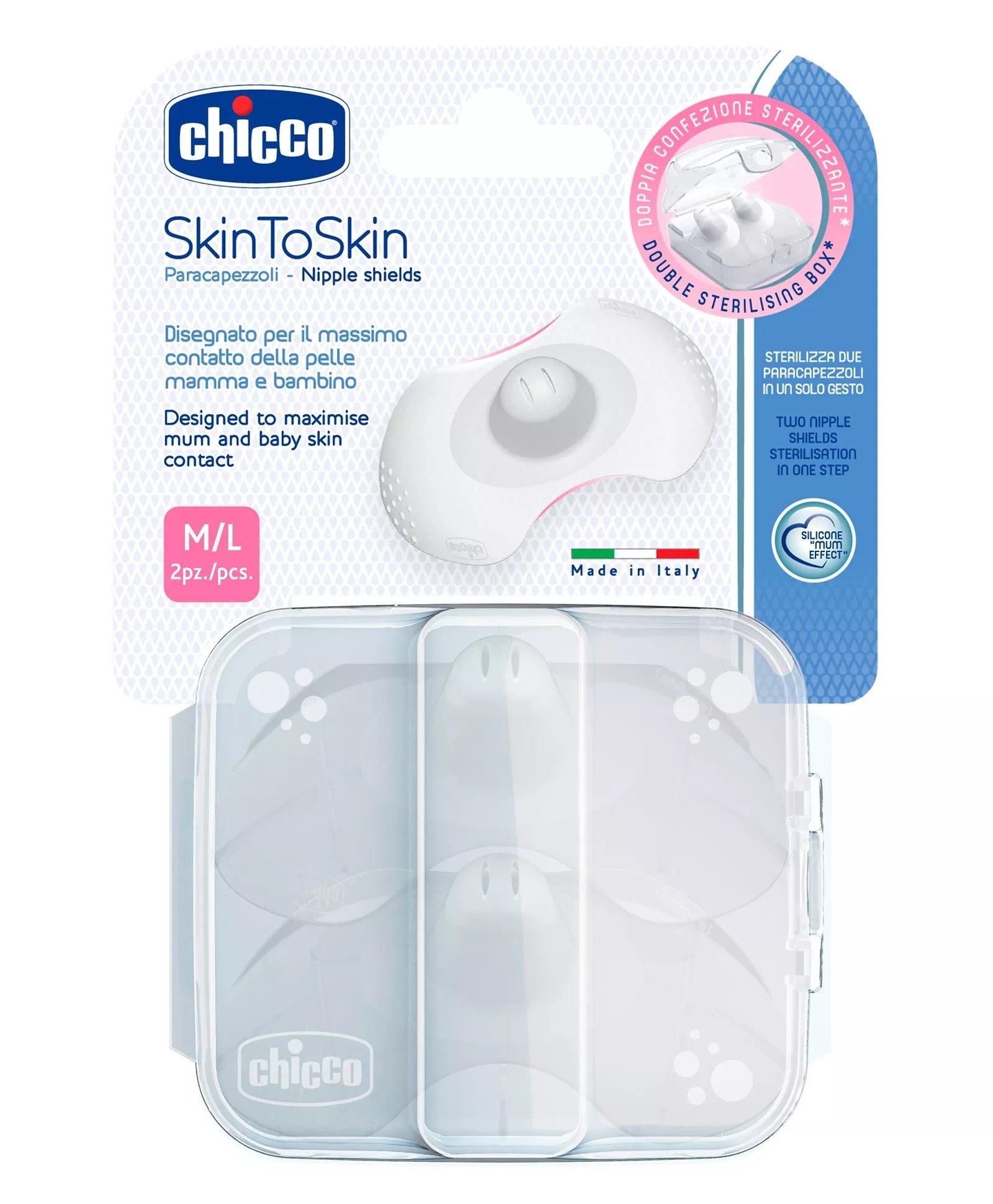 Chicco Silicone Nipple Shields M - L