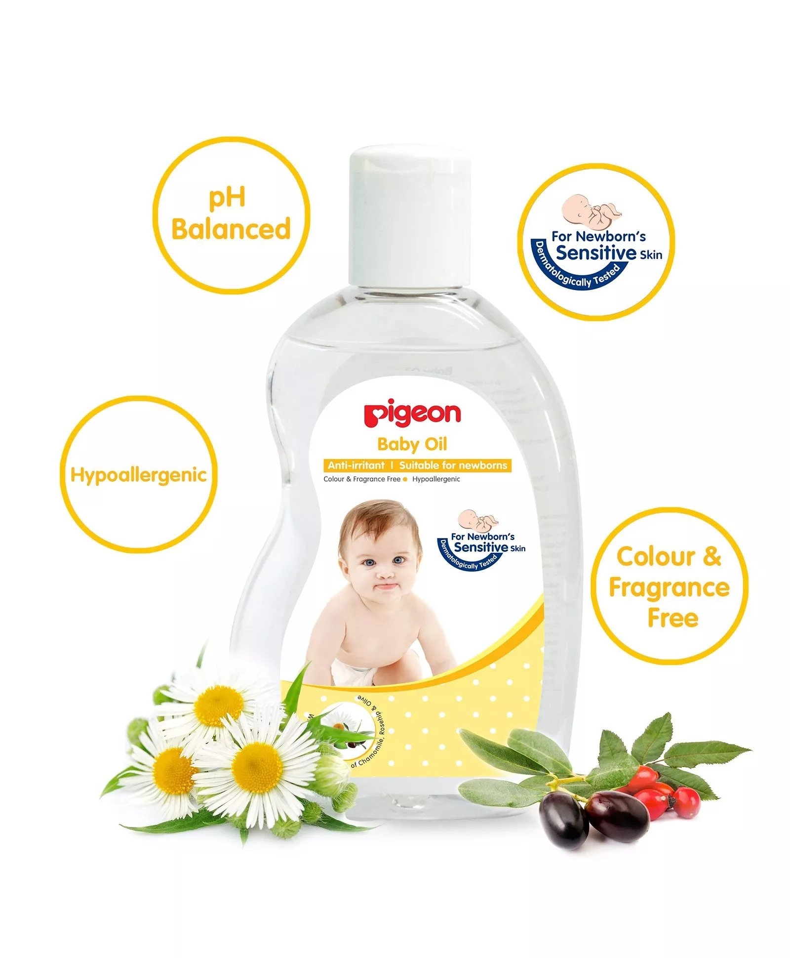 Pigeon Baby Oil - 200 ml 8536K