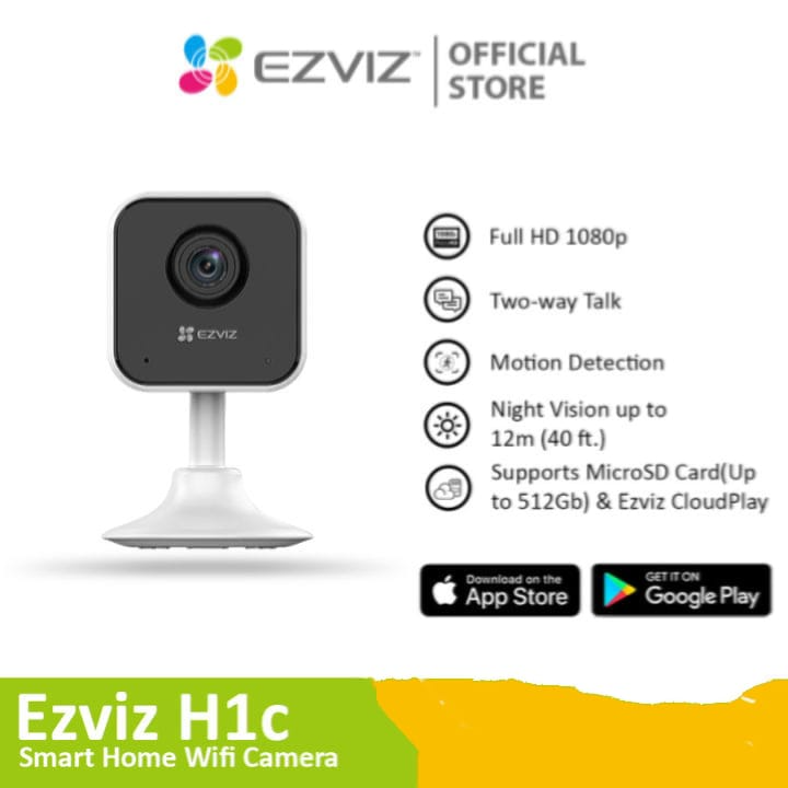 Ezviz Cctv Camera - H1C 2MP Indoor Wi-Fi Camera CS-H1C 2MP 1080p