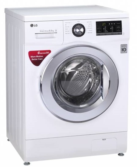 LG 6.5 KG Front Loading Washing Machines Luxury Sliver F1265NMTS