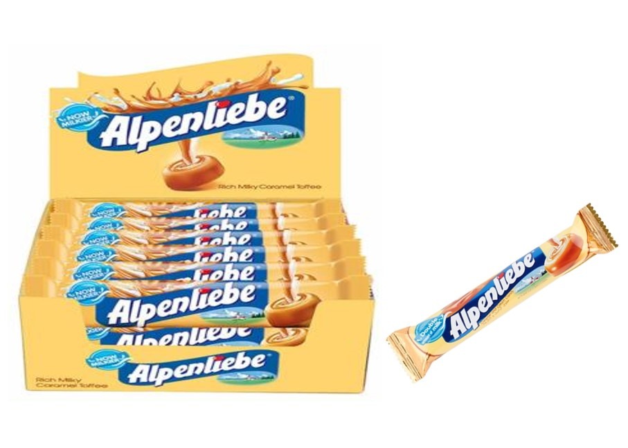Perfetti Alpenliebe Sticks Milky Caramel Toffee 16 Pcs
