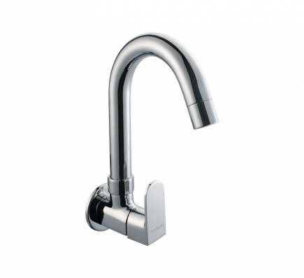 Hindware F340023 Elegance Sink Cock With Swl Spout (Wall Mtd)