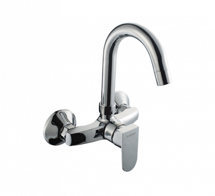 Hindware F340027 Elegance Sink Mixer Tap With Swl Spout (Wall Mtd)