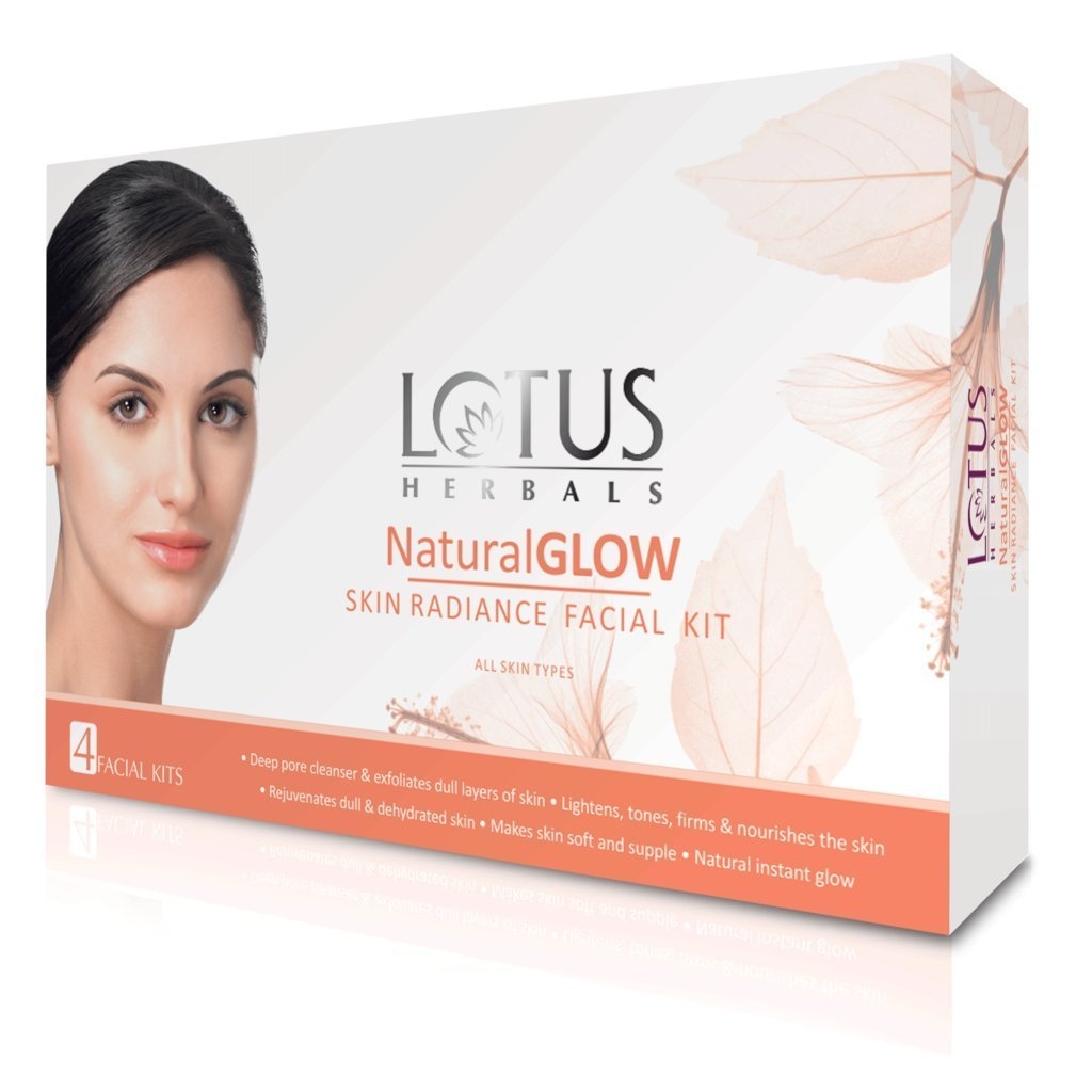 Lotus Natural Glow Skin Radiance Facial Kit (Set of 4)