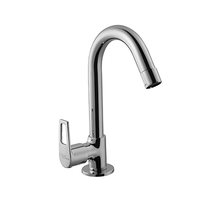 Hindware F570013 - Aspiro Swan Neck Tap With Left Hand Operating Knob